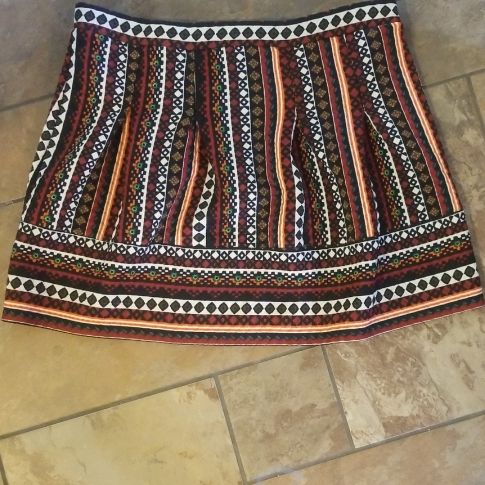 Skirt-Aztec print